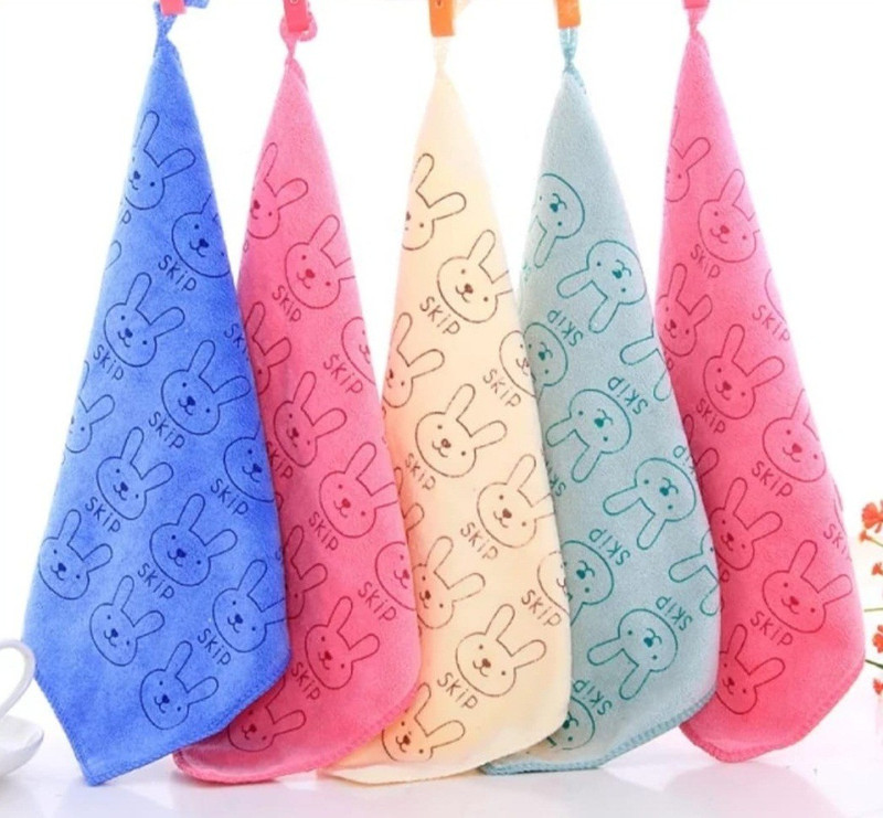 Happy Baby Terry Cotton 200 GSM Face, Hand Towel(Pack of 5)