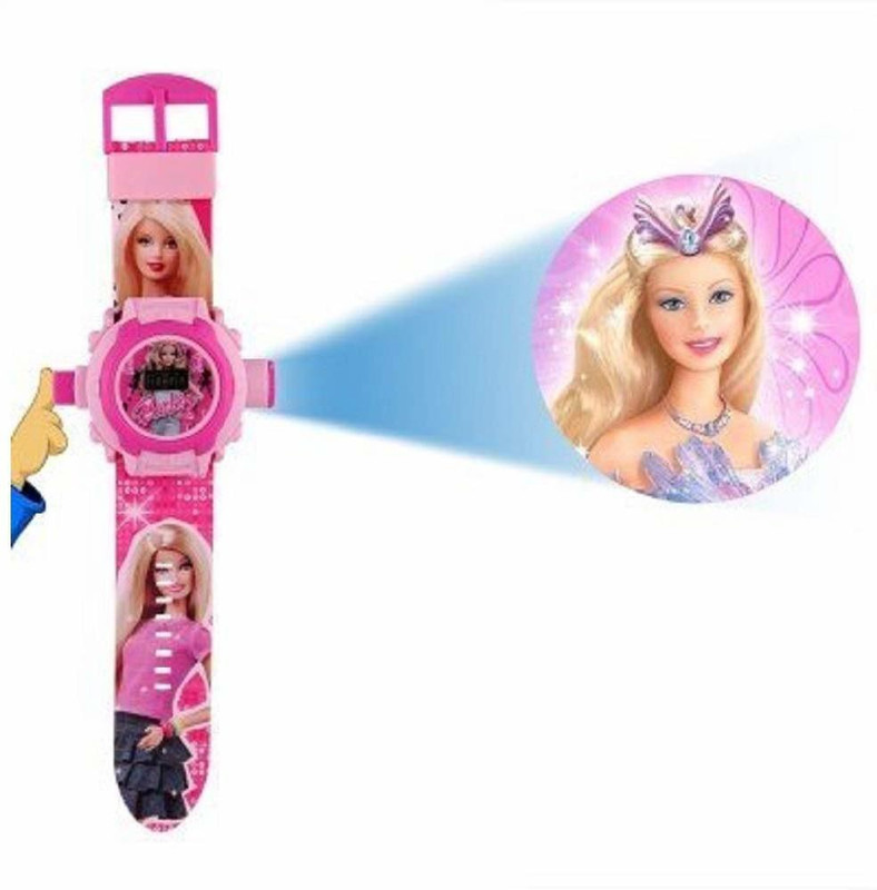 TERN Projector Watch for Kids Unique 24 Images Digital Display Projector and Best for Diwali Gift Birthday Return Gift (Barbie)(Multicolor)