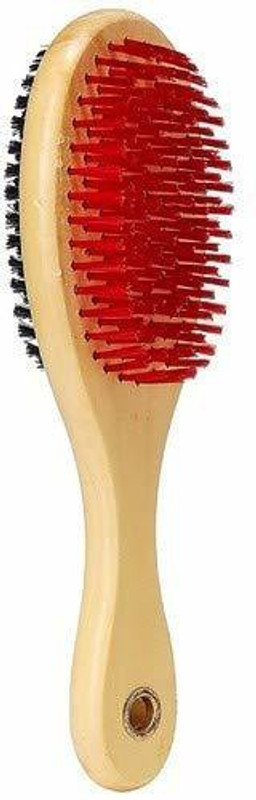 Iblay Dog Brush for Grooming/Double Sided Soft Wooden Pet Brush for Dogs & Cats Grooming Comb, Large (24 cm) Basic Comb for Dog & Cat