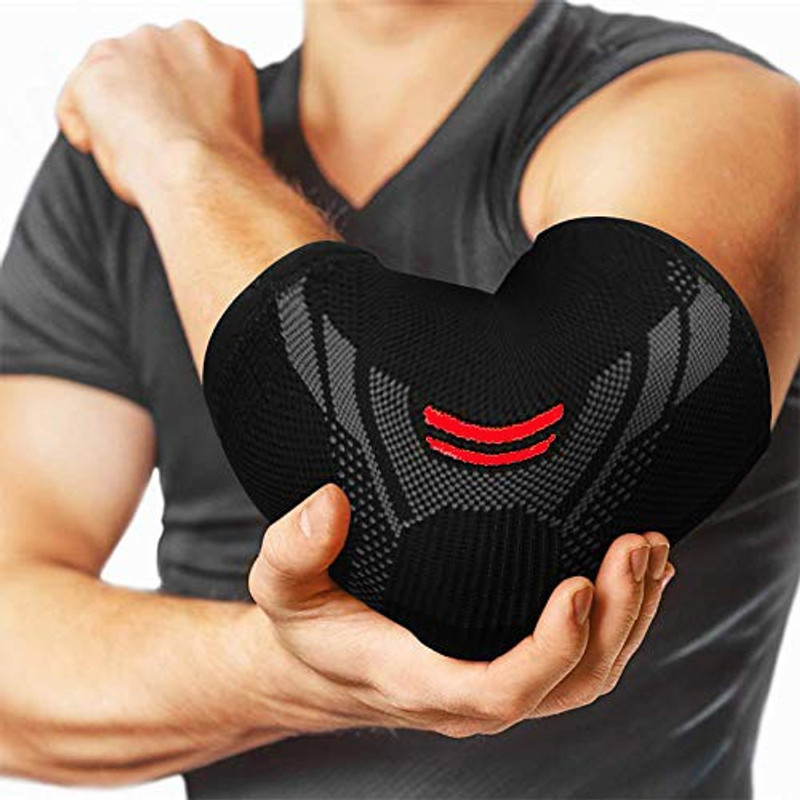 Leosportz (pack of 2) Elbow Brace Compression Support Tendonitis, Tennis Elbow Elbow Support