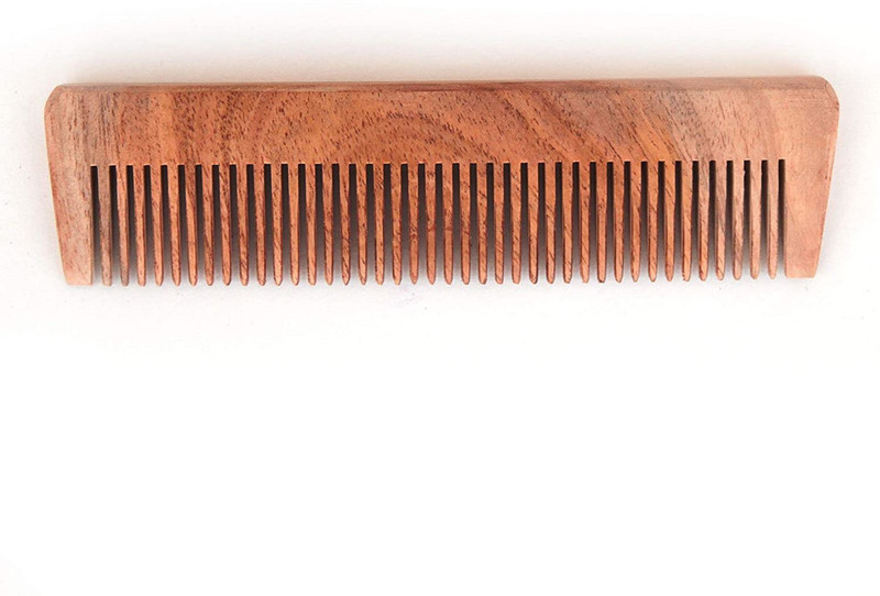 Aaradhyapriyal Organic Neem Wood Comb (Pocket) | Women & Men | Natural & Eco Friendly | Wide Tooth Comb, Anti-Bacterial Styling Comb for All Hair Types | Made in India ()