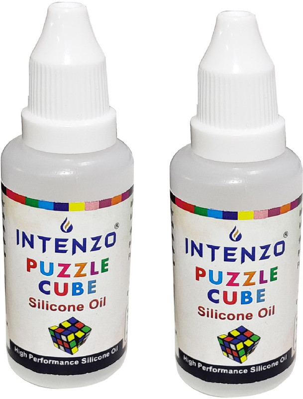 intenzo Silicone Oil For Puzzle Cube And All Type Of Toy Clear color oil Manual Pump(30 g Pack of 2)