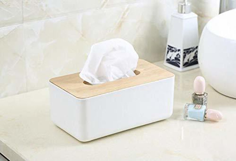 AASTIK SALES AASTIK SALES 1pc Square Shape Wooden Cover Plastic Tissue Box Holder | Paper Napkin Holder Case | Tissue Holder Dispenser Organizer for Car Decor Home Room Hotel Square Shape Wooden Cover Plastic Tissue Box Holder | Paper Napkin Holder Case | Tissue Holder Dispenser Organizer for Car De