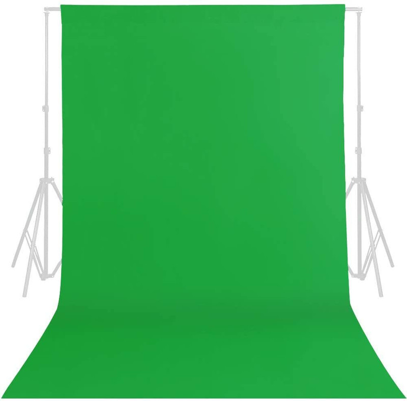 Stookin 8FTX14FT Green Backdrop Background Rod Pocket for Photography Backdrop,Photoshoot Background,Video production, Home Decoration,Weddings, Narties, Newborns, Product photography, Screen Video Recording, Curtain Reflector