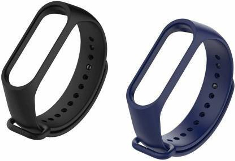 Asotai New Combo pack 5 of Silicone Straps for models Xiaomi Mi Band 4 and Mi Band 3 Smart Band Strap(Mullti Color)