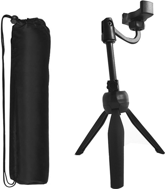 BUFONA BN42 TRIPOD + DUSTPROOF BAG with mobile holding clip Camera Tripod Selfie Adjustable Rotatable And Flexible with 360 Degree Mobile & Camera Holder |Stand Mobile Smartphone And Camera Stand , ,Bracket Live Broadcast stand monopods Tripod Making Self Video Multi-Use Selfie Stick Desktop Online