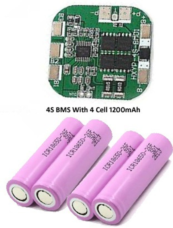 AROIDE BMS Protection Board 3S 40A 11.1V 12.6V With 6* 18650 Li-Ion Lithium 1200 mAH Blue Battery Combo Electronic Components Electronic Hobby Kit