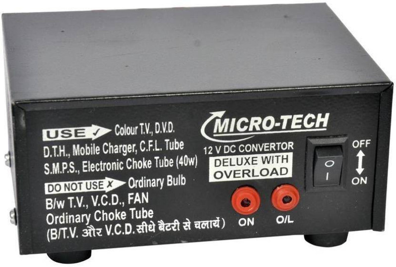 Diktmark 12V DC to AC Power To 220V AC Converter for Home, Car, 5 A Five Pin Socket Electronic Components Electronic Hobby Kit