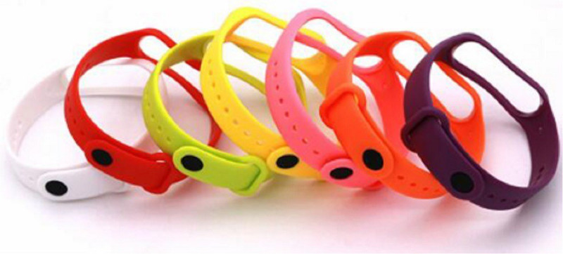 AUDICE Combo of 10pack For Xiaomi Mi Band 3 and Mi Band 4 Watch band Silicone Strap Colour Band Bracelet (Not Compatible with Mi Band 1/2) Smart Band Strap(Mullti Color)