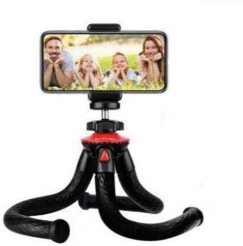 Vacotta ® Octopus tripod /Gorilla Tripod Camera Flexible Tripod, Cell Phone Tripod Gorilla Tripod Lightweight Bendable Tripod with Heavy Duty Smartphone Stand Tripod Kit Tripod Ball Head(Black, Supports Up to 1200 g)