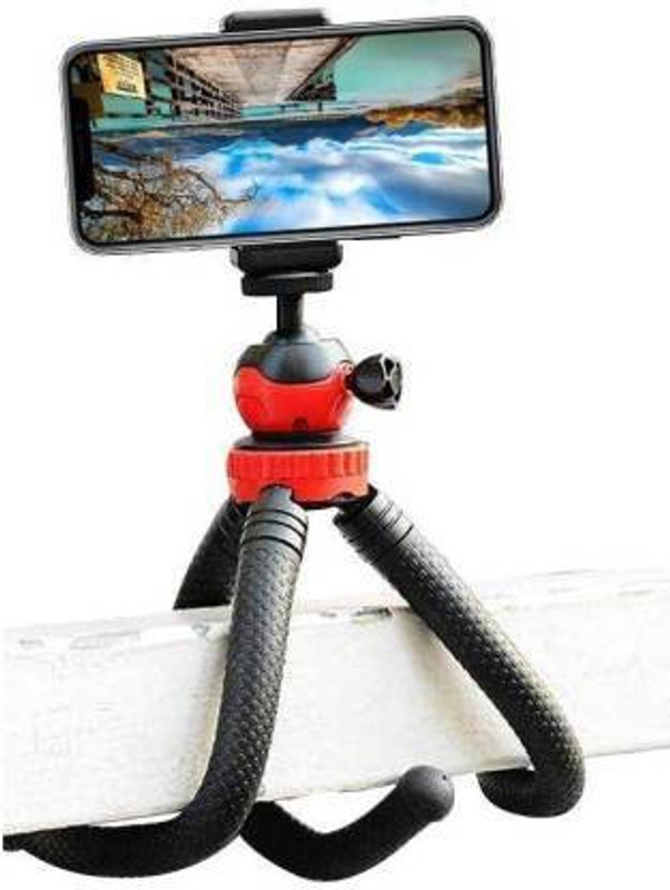 Vacotta 360 degree flexible octopus tripod for mobile, action camera, SLR camera, DSLR camera, for YouTube, travel, Photography, videography Durable waterproof high elastic tripod Tripod Ball Head(Black, Supports Up to 1200 g)