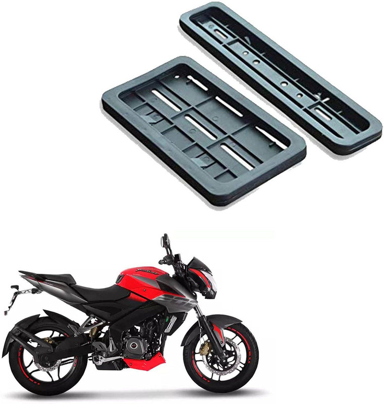 autoformonix Bike Number Plate Frame for Bajaj Pulsar NS 200 Bike Number Plate(Plastic 20 cm x 5 cm)