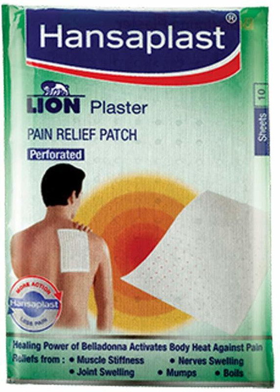 HANSAPLAST Belladonna Plaster ( Pain relief patch ) 20 sheets | Lion Plaster & Patch(20 x 0.1 Units)