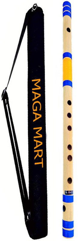 MAGA MART PVC Fiber | C Natural Bansuri | Middle Octave (21 Inches) | Right Handed | With Carry Bag Bamboo Flute(48 cm)
