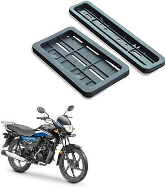 autoformonix Bike Number Plate Frame Standard Size for Honda Dream Neo Bike Number Plate(Plastic 20 cm  x  7 cm)
