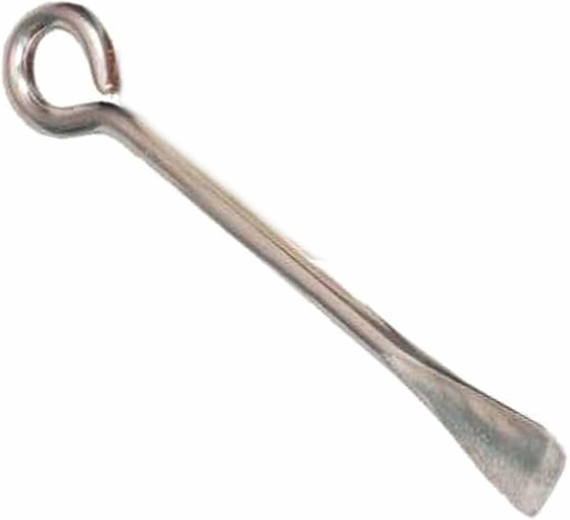 SIGNQ Stainless Steel Coconut Opener Shell Cracker Rod Straight Peeler(Steel)