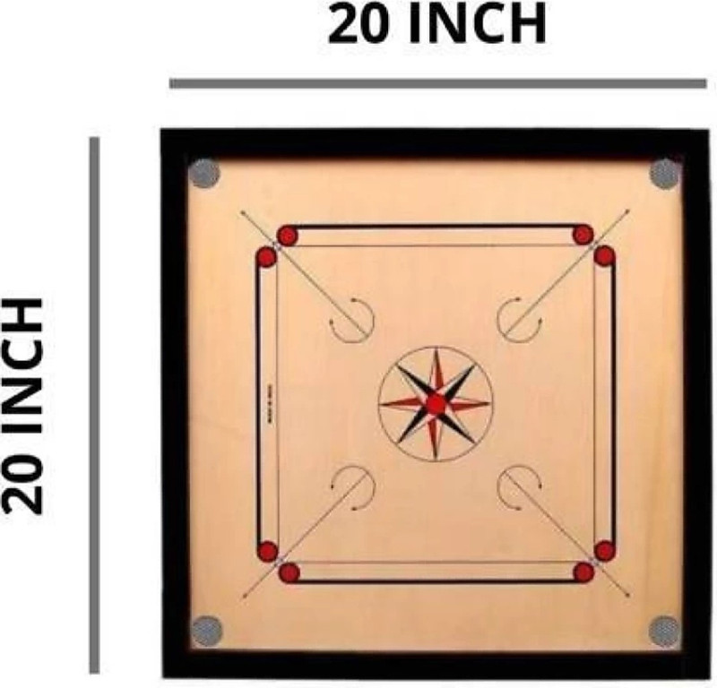 Red Queen Small queen 1.5 cm Carrom Board(Multicolor, Black)