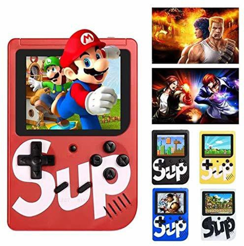 BSVR Newly 400 Games Super Mario 038 Gaming Console Portable and Best For Kids Game 8 GB with Super Mario, DR Mario, Mario, Contra, Turtles, Tank, Total 400 Games(Multicolor)
