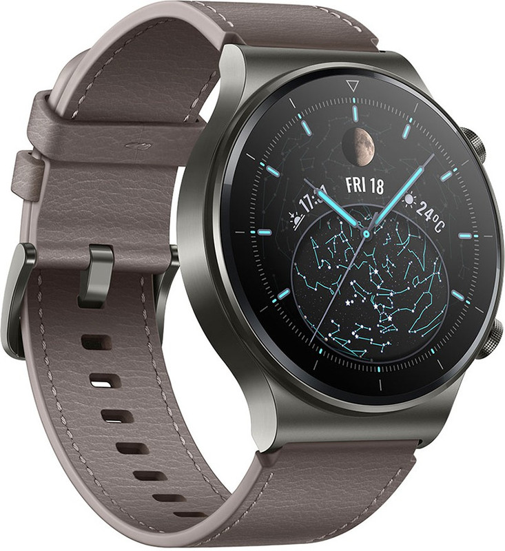Huawei GT 2 Pro Smartwatch(Grey Strap, Free Size)