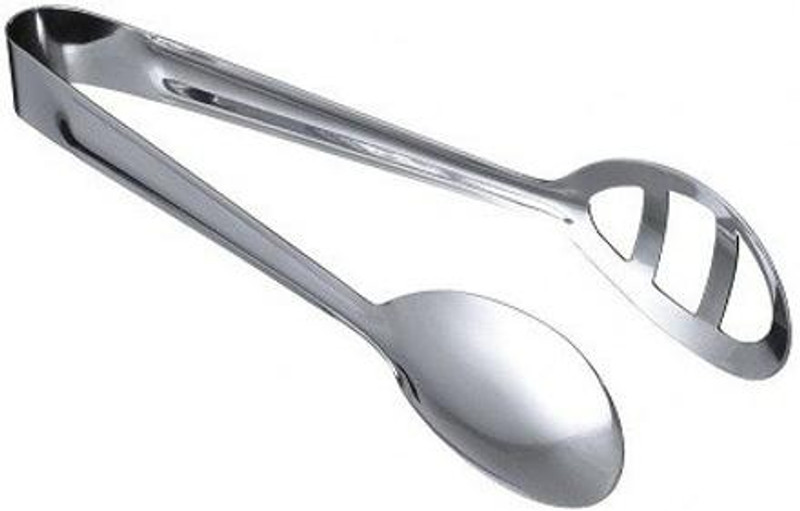 Dynore Stainless Steel Oval Salad Tong Stainless Steel Oval Salad Tong 19.5 cm Salad Tongs(Pack of 1)
