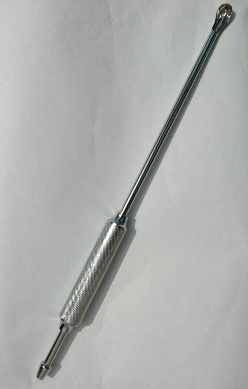 BSI Flushing Curette 12 CM Metal Brass Vaginal Dilator(Pack of 1)