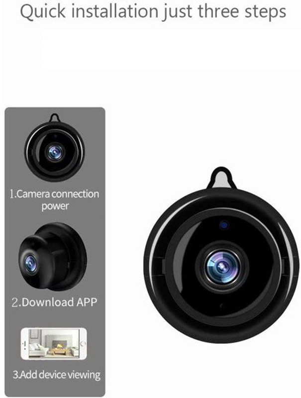 SIOVS WiFi CCTV Camera Mobile Connect Smart Camera with Night Vision Security Camera(64 GB, 1 Channel)