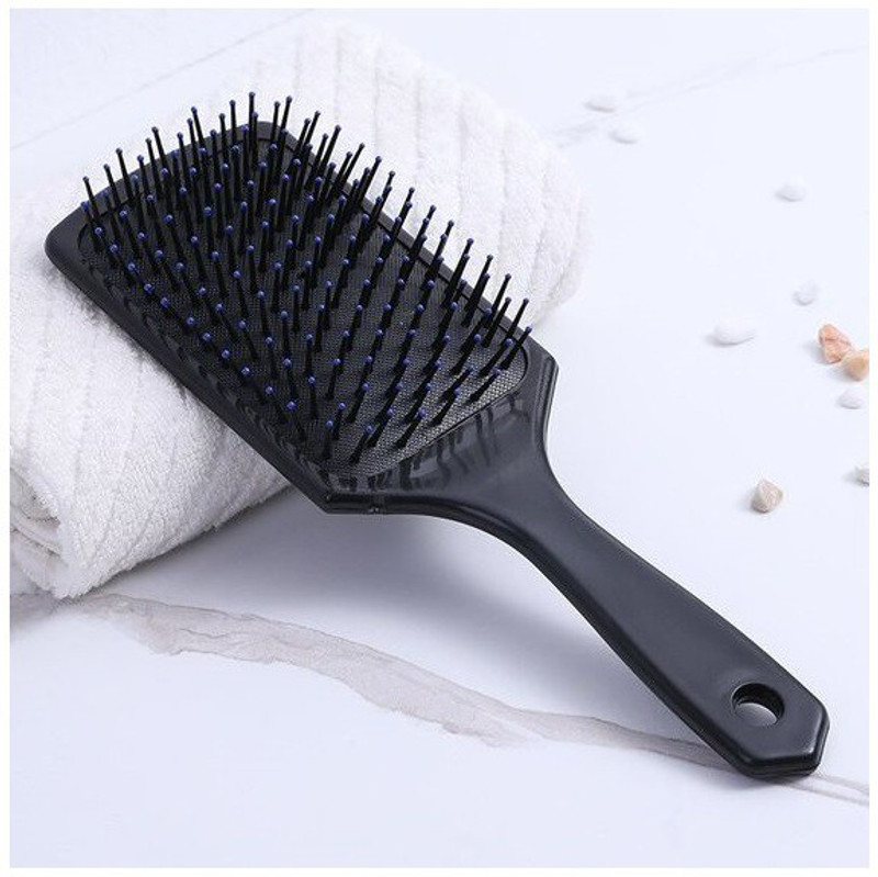 SANDIP Rectangular Cushion Paddle Hair Brush Large Paddle Cushion Hair Brush for Blow-Drying & Detangling - Comfortable Styling, Straightening & Smoothing-pack of 2