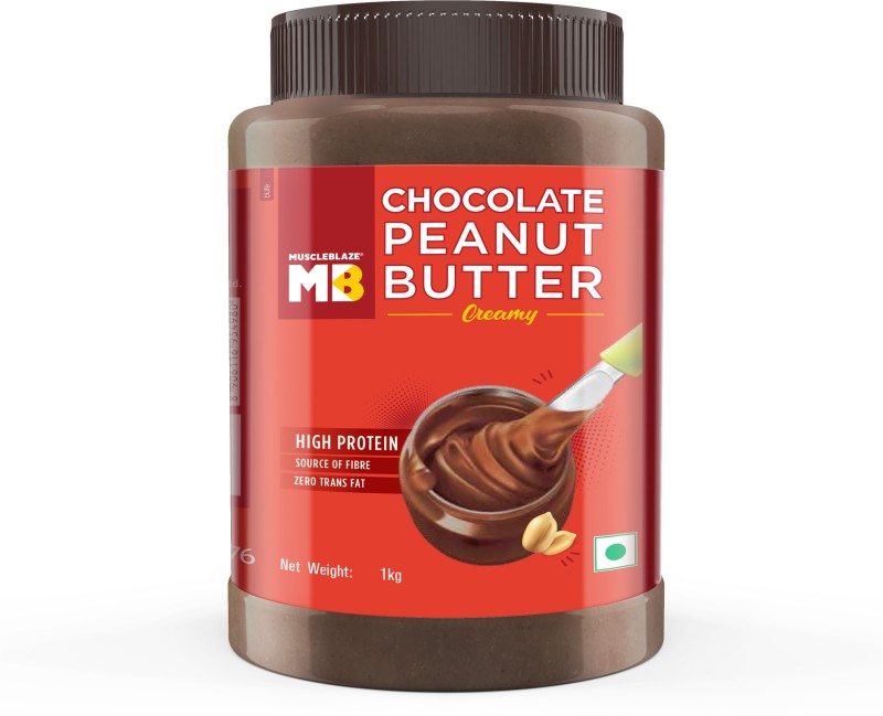 MUSCLEBLAZE Chocolate Peanut Butter, Creamy, High Protein, No Trans Fat, Energy Booster 1 kg