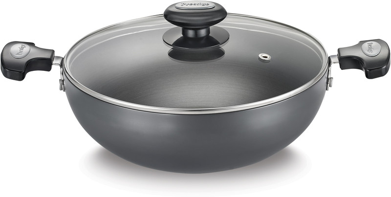 Prestige Kadhai 20 cm diameter with Lid 1.5 L capacity(Hard Anodised, Induction Bottom)