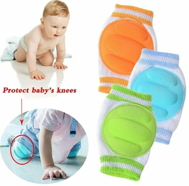 Chhogli Baby Knee & Elbow Guard/pad for Crawling, Toddlers, Infant, Girl, Boys, Safety Protector Comfortable Cap for Leg and Hand Multicolor Baby Knee Pads(Stripes)