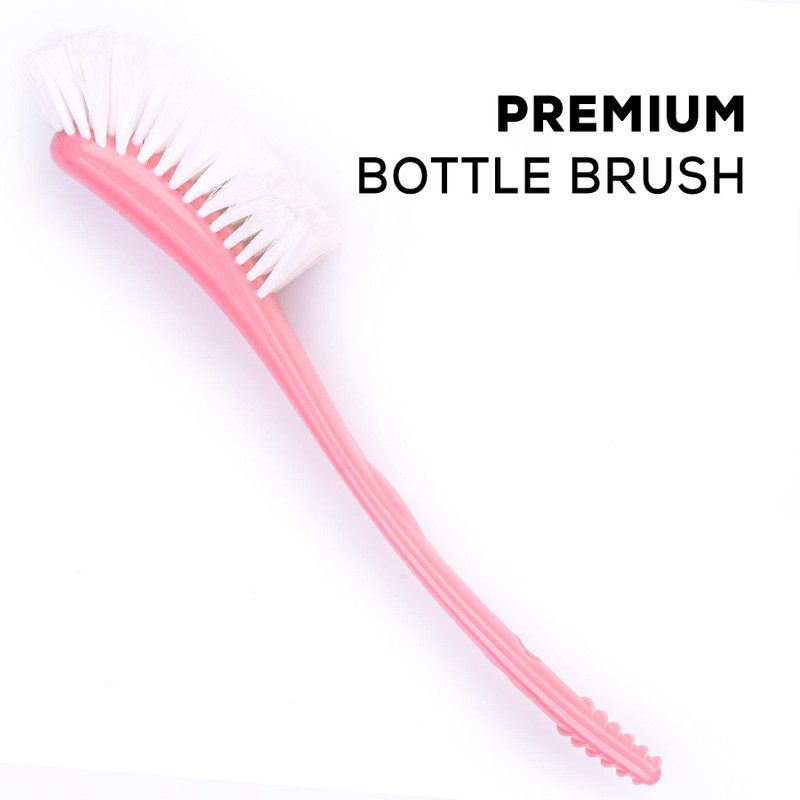 baybee Premium Bottle and Teat Brush(Pink)