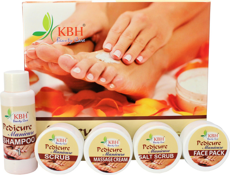 kbh Magic Manicure Pedicure Spa Kit - Soothing & Refreshing HAND & FOOT CARE KIT (155g), Pack of 5(5 Items in the set)