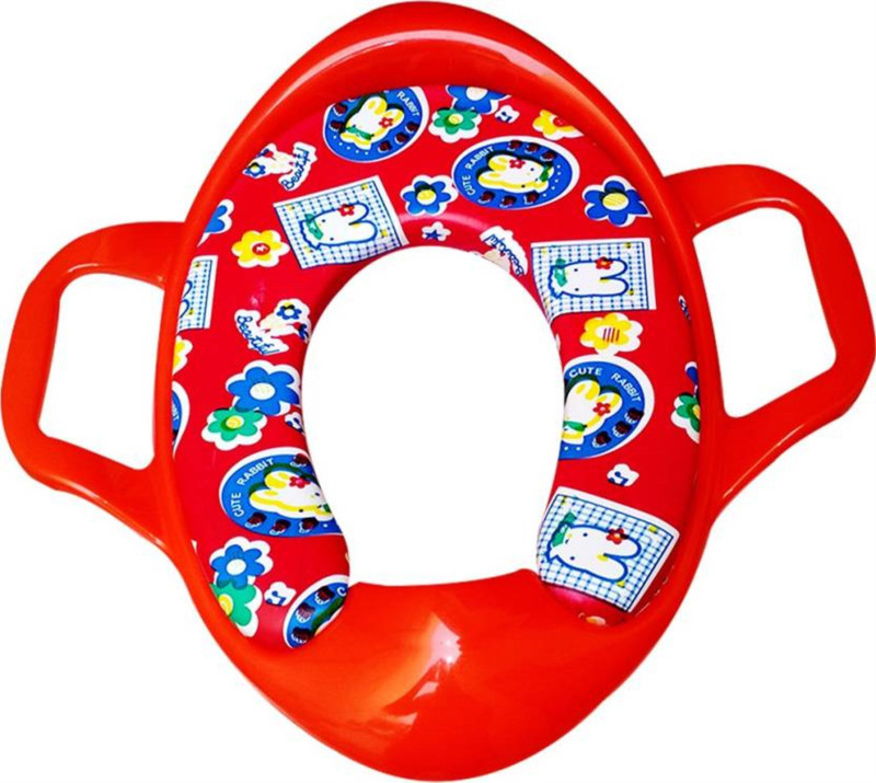 TOYLAND Soft Cushion Comfortable Potty Trainer Seat for Potty Training Seat with Support Handles for kids TYLBYPS045 Potty Seat(Multicolor)