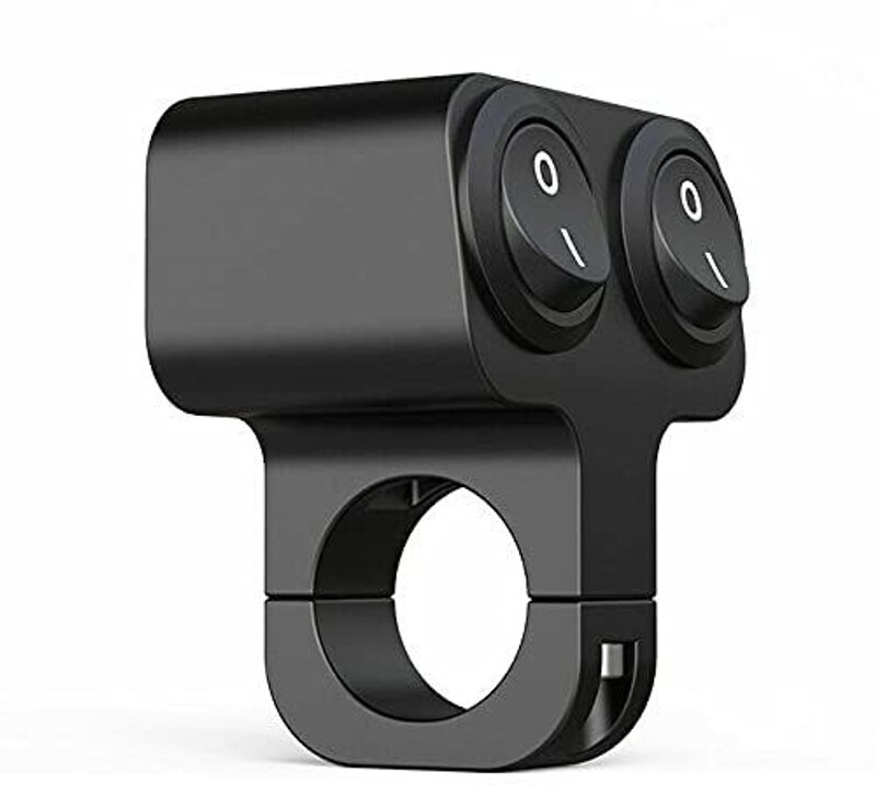 acube mart CNC double switch black Handle Bar Grip For Universal For Bike Universal For Bike(Pack of 1)