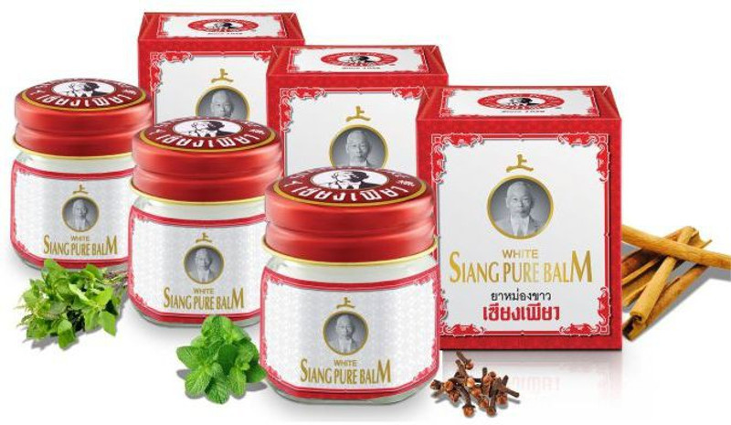 Siang Pure Balm for Cold - Cough & Pain Relief - Premium - 12 gms Balm(3 x 12 g)