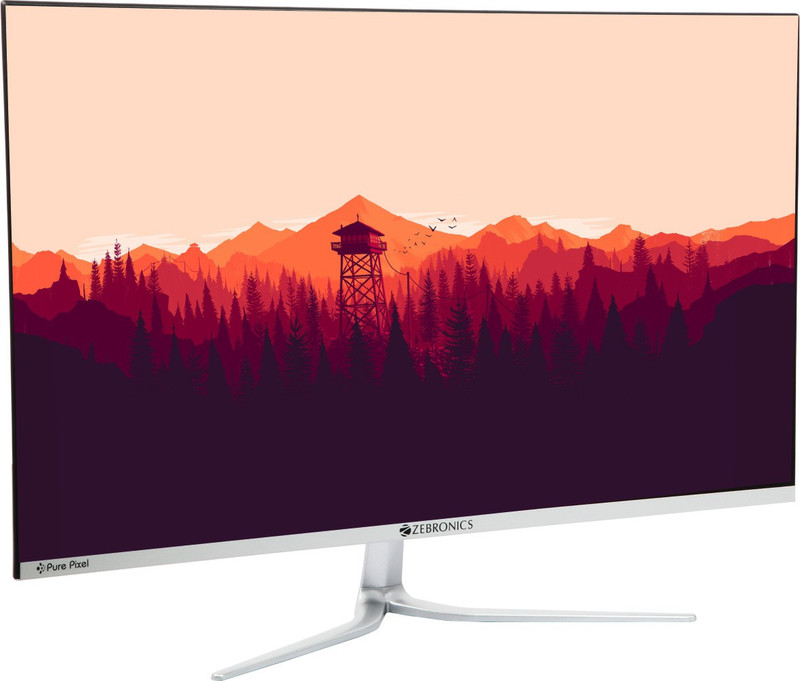 ZEBRONICS 68.58 cm (27 inch) Full HD IPS Panel Wall Mountable||White Colour Monitor (Zeb-A27FHD LED)(Response Time: 5 ms, 75 Hz Refresh Rate)