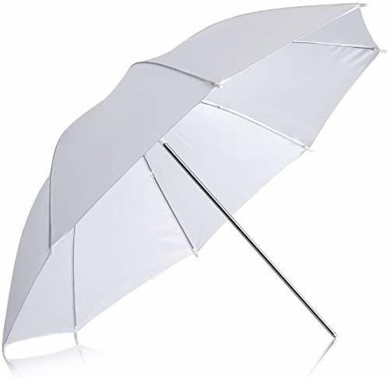 Hiffin 100 cm white umbrella for studio strobe flash sungun photography studio light flash White Reflector Umbrella White Reflector Umbrella(100 cm)