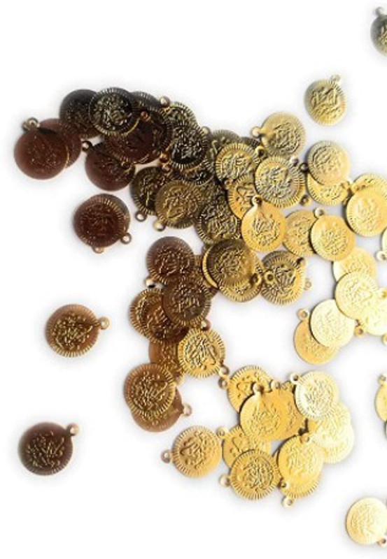 The Unique Light Weight Maha Lakshmi Coin Lakshmi kasu for Embroidery and Craft Work(Pack of 100pcs)