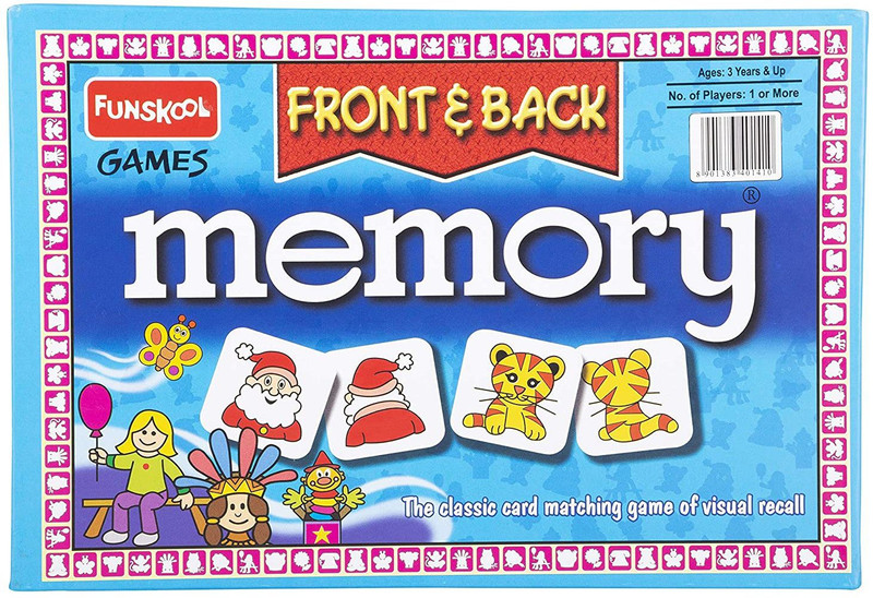 FUNSKOOL Games - Memory Front And Back, Educational matching picture game for children, kids & family, 1 - 4 players, 5 & above Educational Board Games