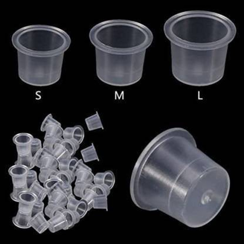 tattoo LARGE INKCUP WITH BASE STAND (50PCS INKCUP) Permanent Tattoo Kit
