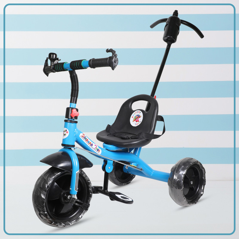 Stepupp Grow STP G LIGHT BLUE COLOR PARENT HANDLE FOR KIDS AND BABY -07 Tricycle(Blue)