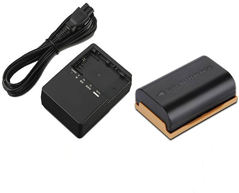 Lamkoti combo LPE_6 Rechargeable camera battery with charger and power cable for Canon  Camera Battery Charger(Black)