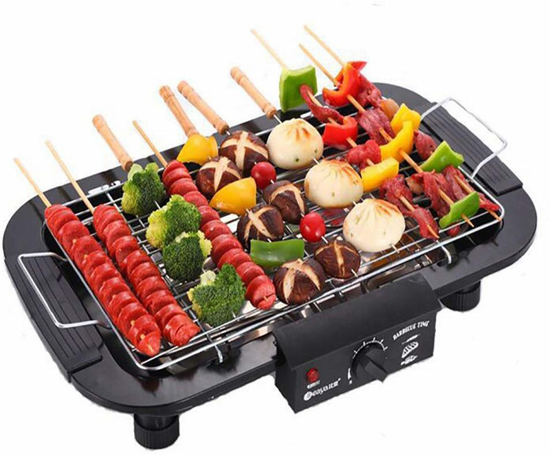 NH WORLD ElectricBarbecueGrillSmokelessIndoor/OutdoorPortableKitchenBBQGrill Electric Grill