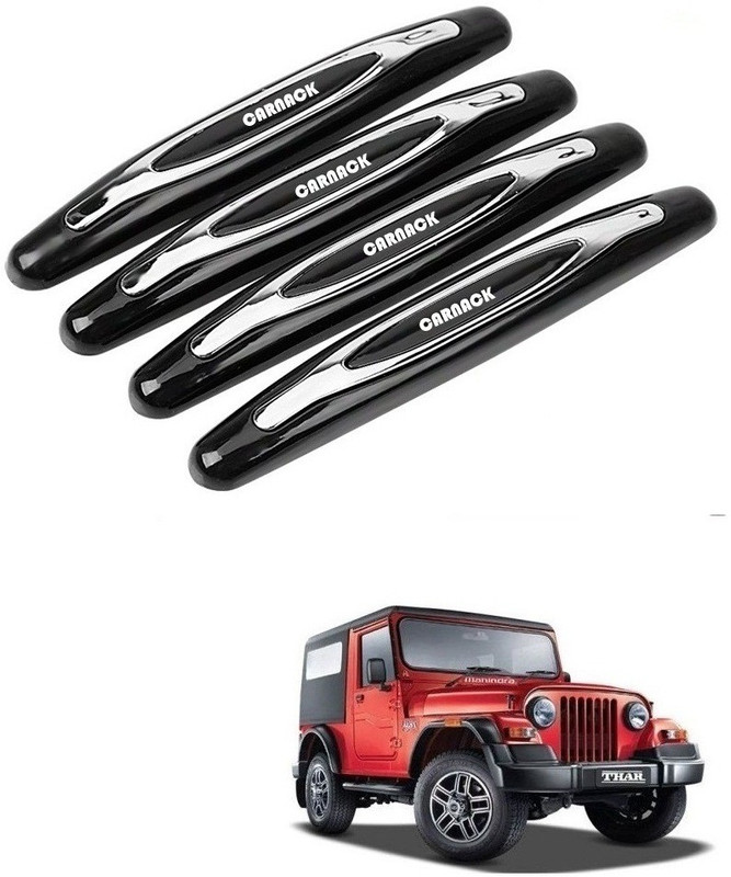 Znee Smart Silicone Car Door Guard(Black, Pack of 4, Mahindra, Thar)