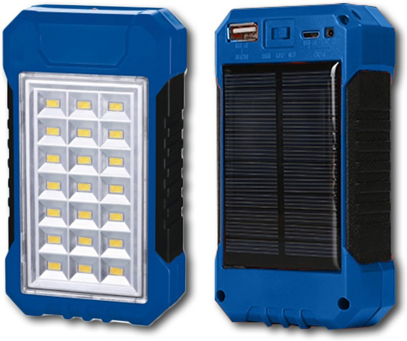 iDOLESHOP Hi-Bright 21 SMD LED Light Rechargeable Solar Lantern Emergency Light With USB Mobile Power Bank 7 hrs Flood Lamp Emergency Light(Green)
