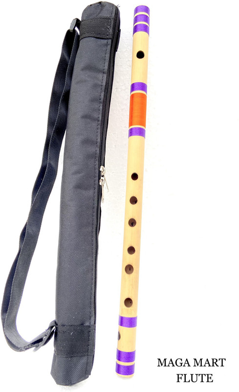 NEXTOMART Musical Flutes Bamboo Flutes C Sharp Medium 7 Hole Right Hand Bamboo Bansuri Size 18.5 Inch With Free Carry Bag Bamboo Flute(47 cm)