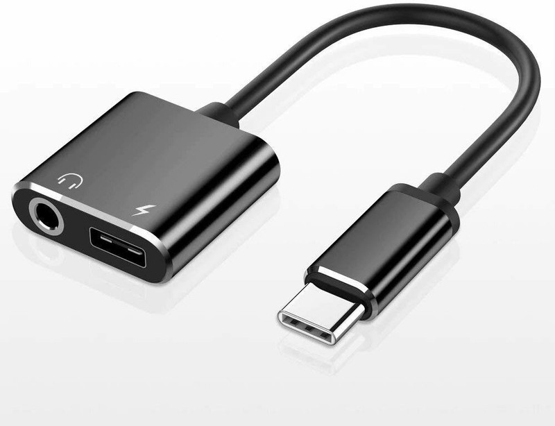IMMUTABLE Black 87 _2 in 1 charging and audio Type-C to 3.5 MM & Charging Splitter Compatible for MI 6/ MI Note 3 and Android Smartphones Type-C to 3.5mm Audio Phone Converter(ANDROID)