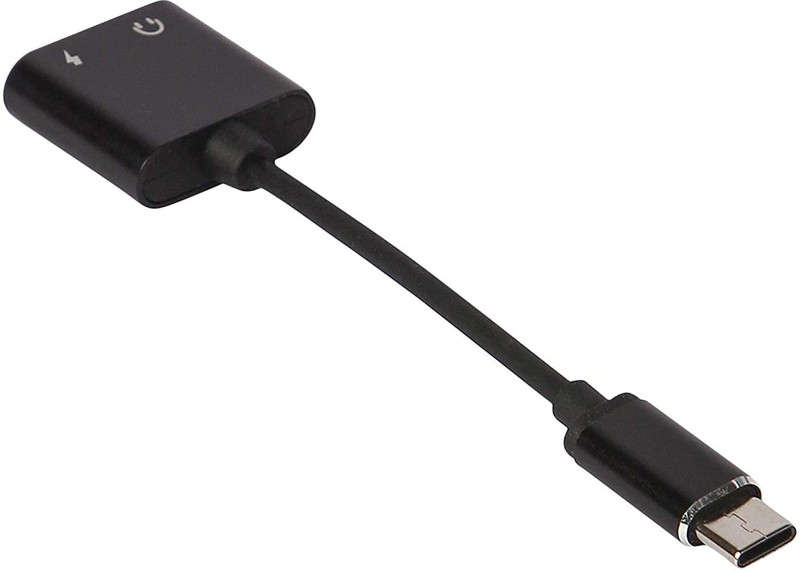 IMMUTABLE Black 89 _Compatible 2 in1 Audio Splitter Earphone Converter & Phone Charger | Double Ports | Calling Features, Music Control, Audio & Charging Jack Splitter Adapter Phone Converter(ANDROID)