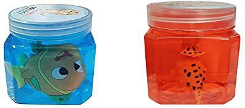 WHITE POPCORN CRYSTAL SLIME FOR KIDS IN SQUARE BOTTLE RED Multicolor Putty Toy