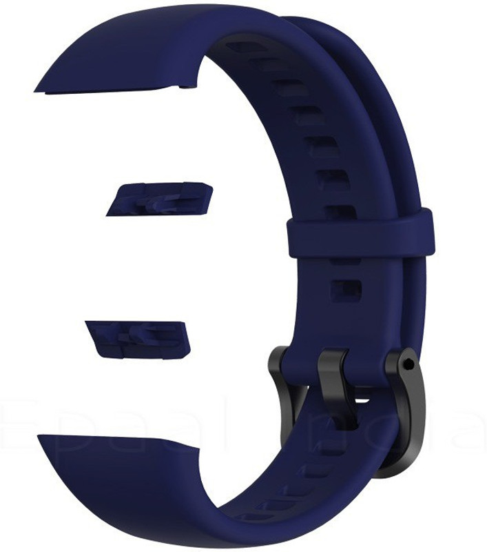 J'TTON Replacement Silicon Strap for Honor Band 6 & Huawei Band 6 (Plain Blue) Smart Band Strap(Blue)